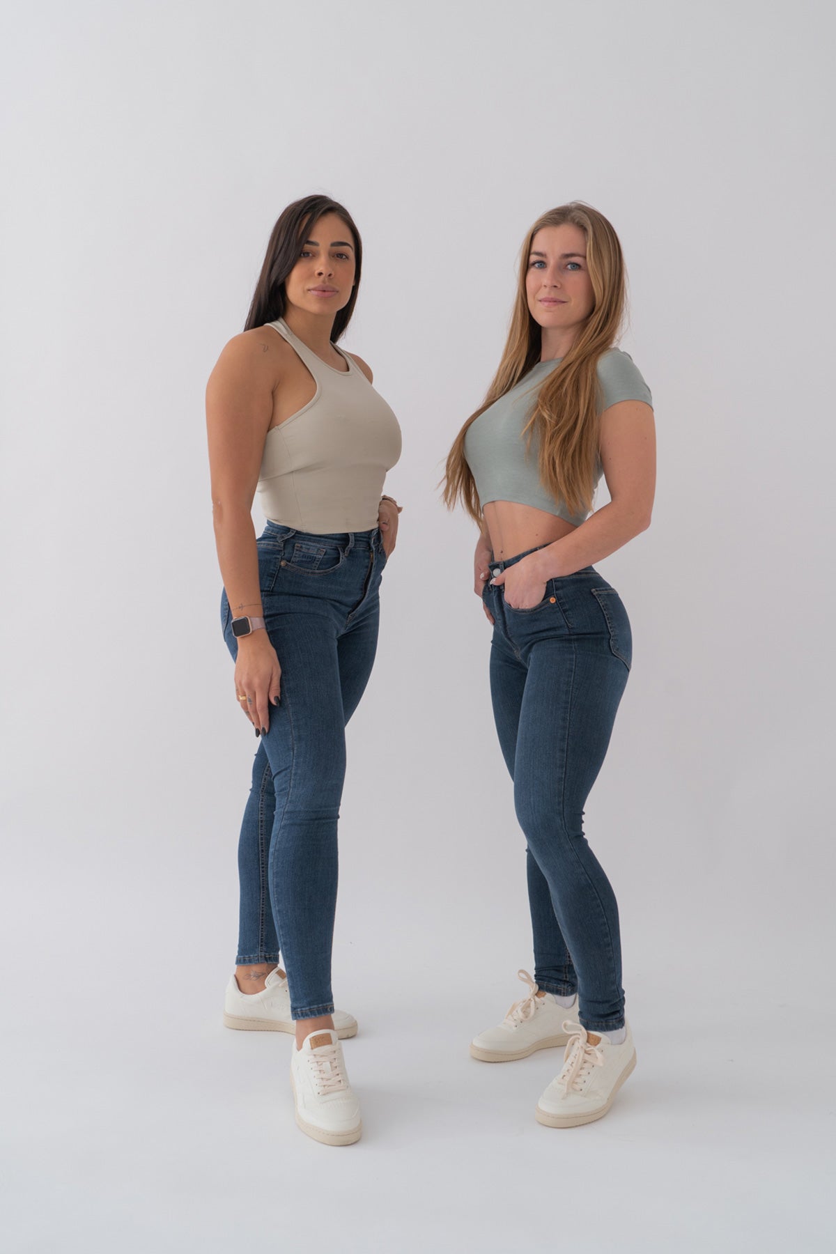 Strakke broek – donkerblauw