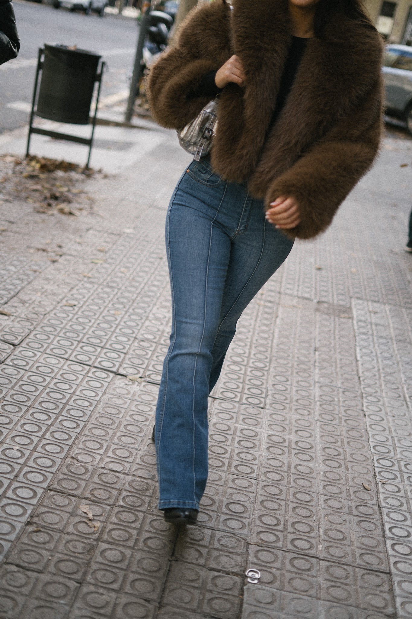 70’s flare broek – blauw