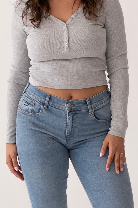 Mom broek – lichtblauw