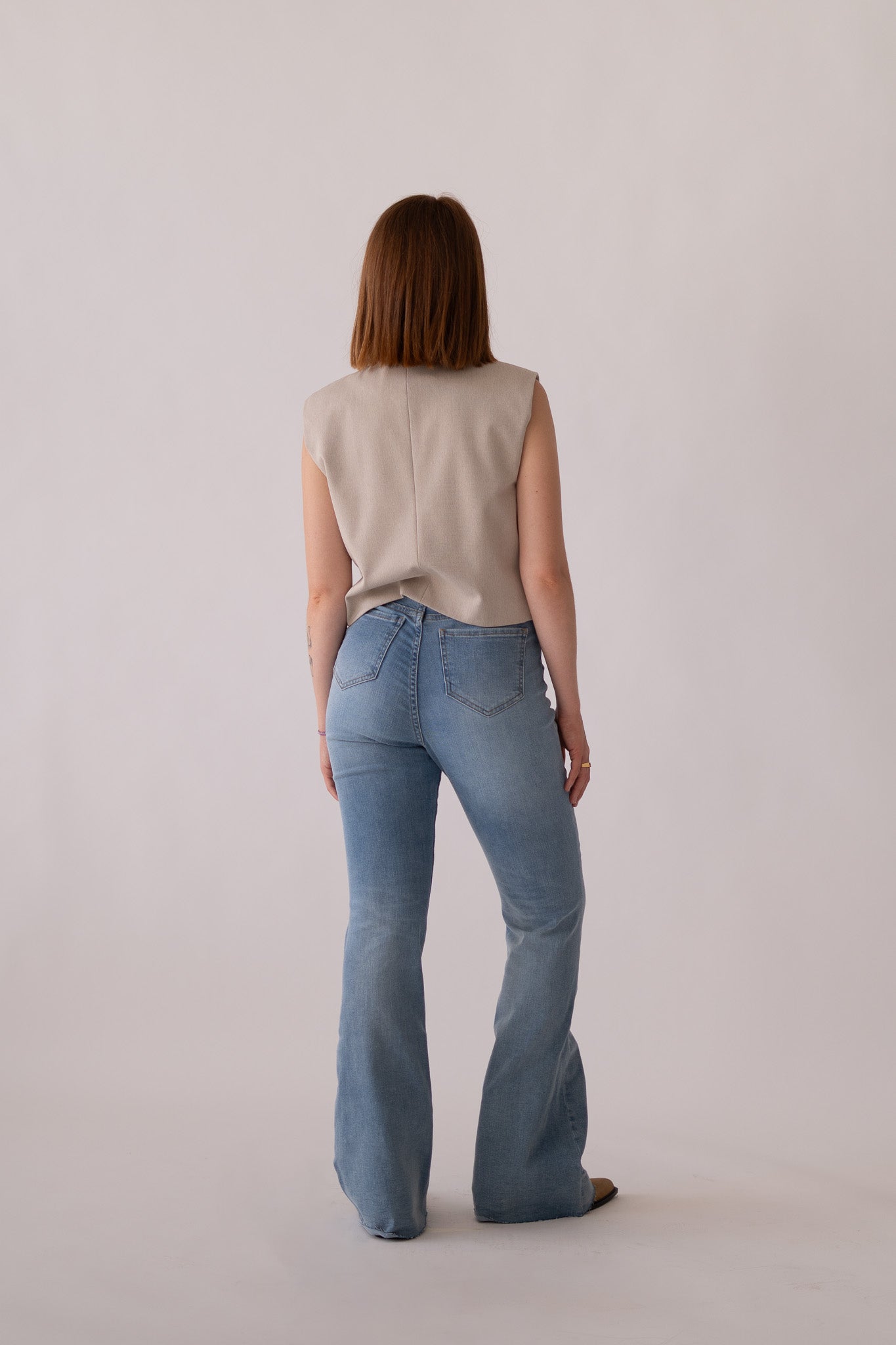Flare broek – lichtblauw