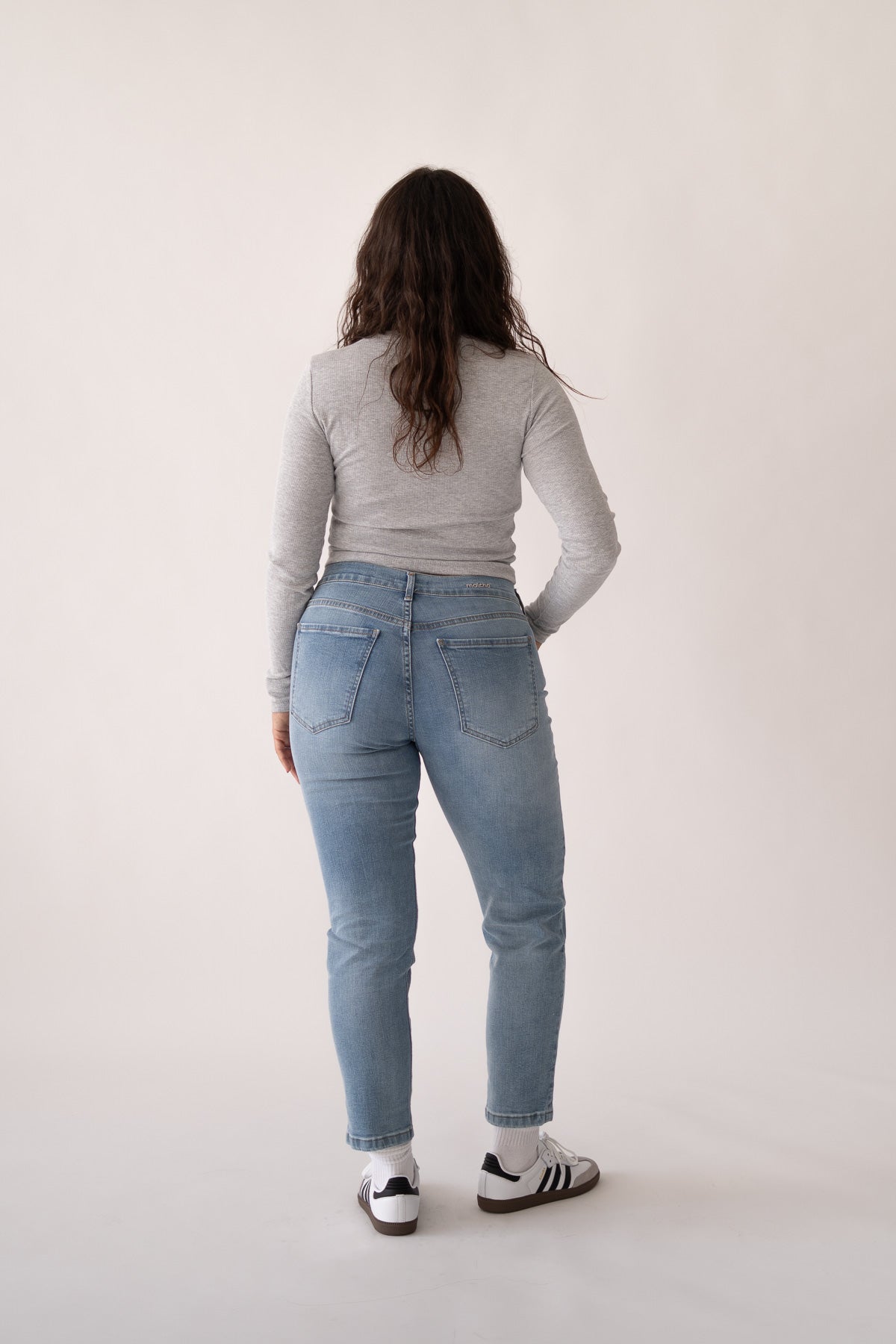 Mom broek – lichtblauw