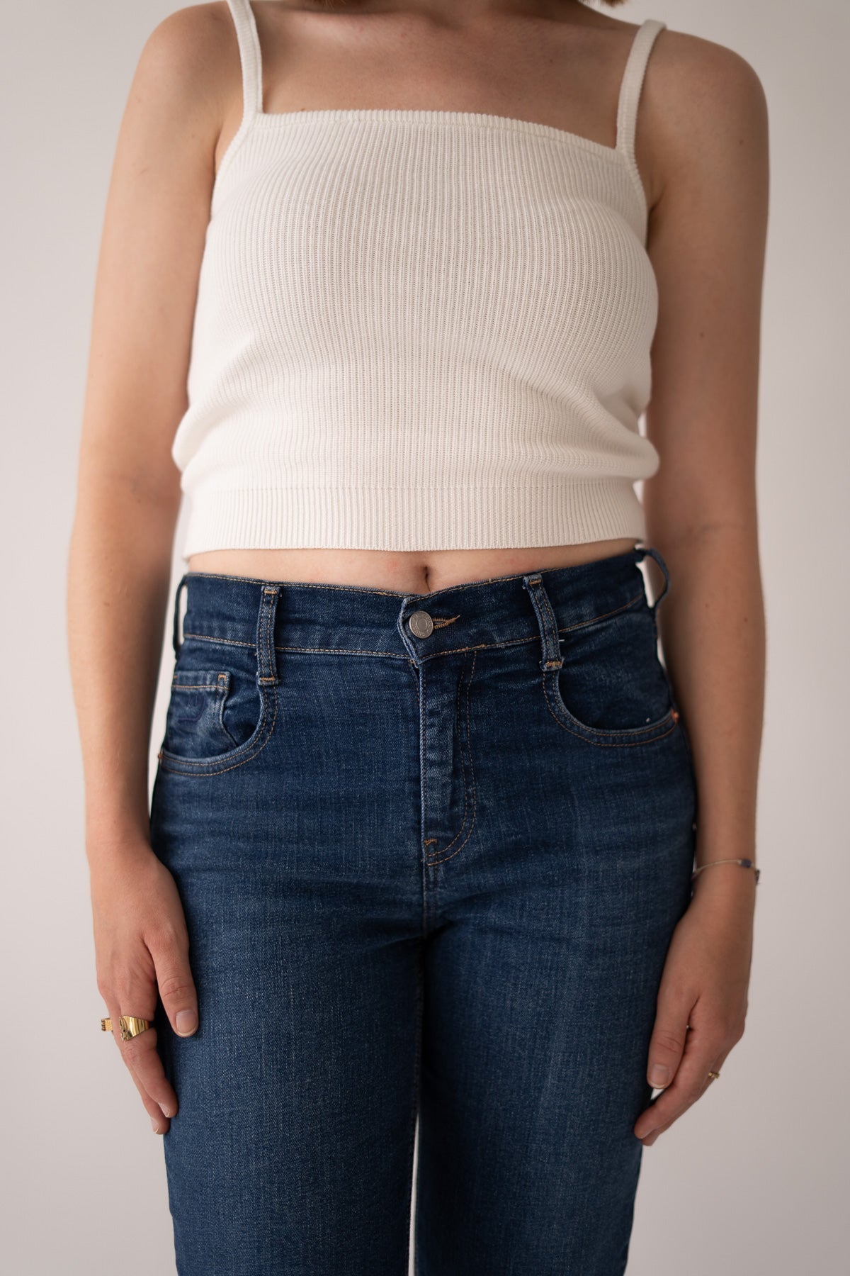 Mom Broek – donkerblauw