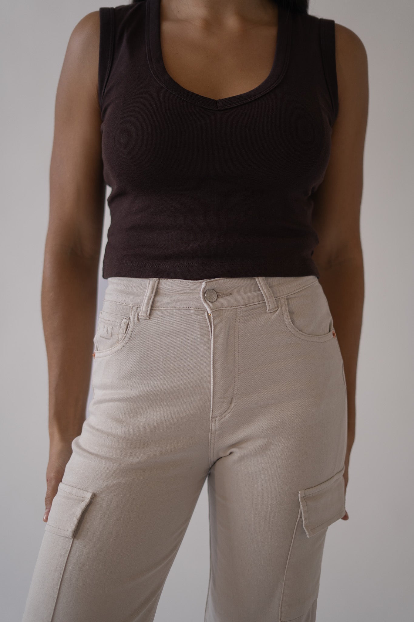 Cargo broek – beige