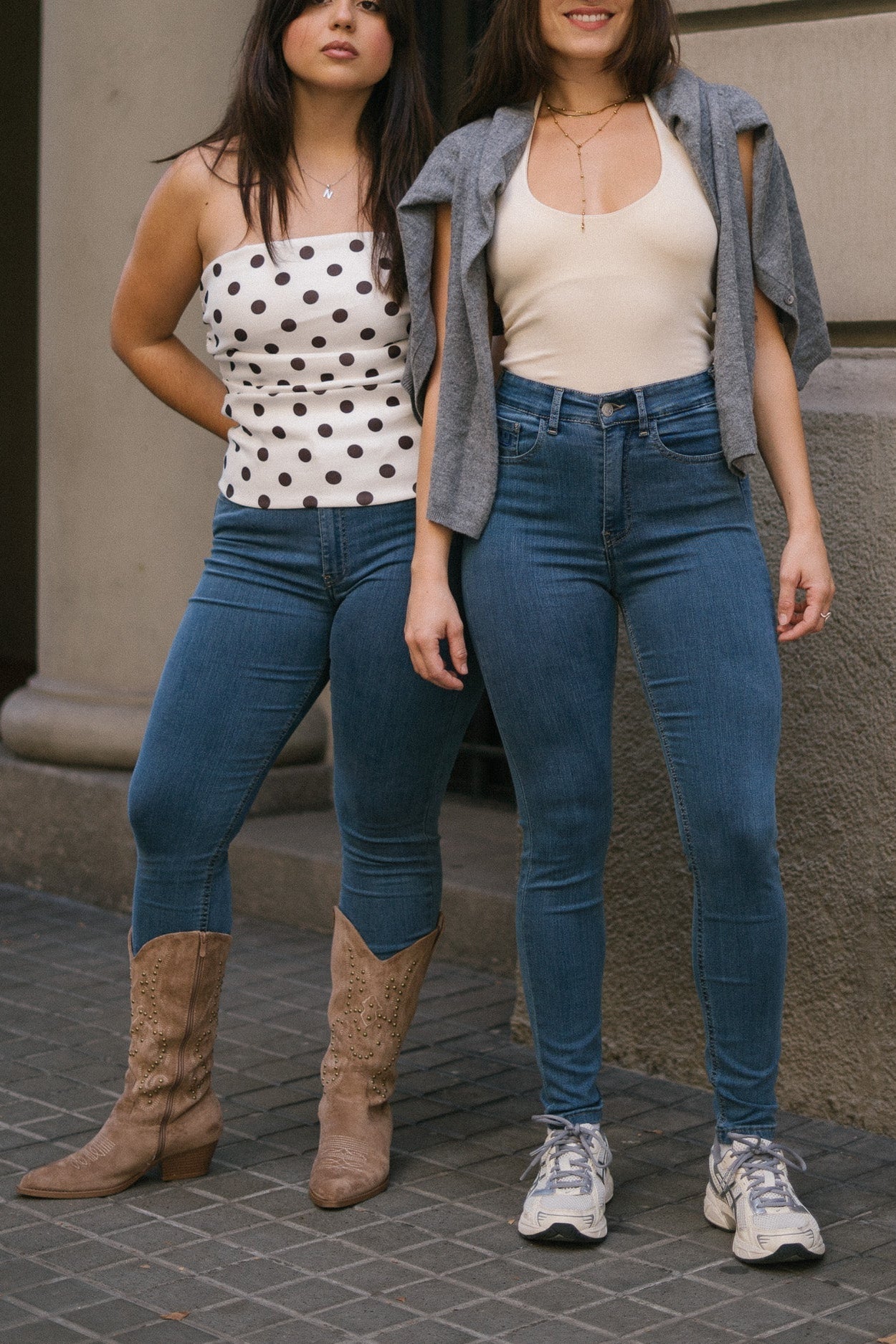 Strakke broek – blauw