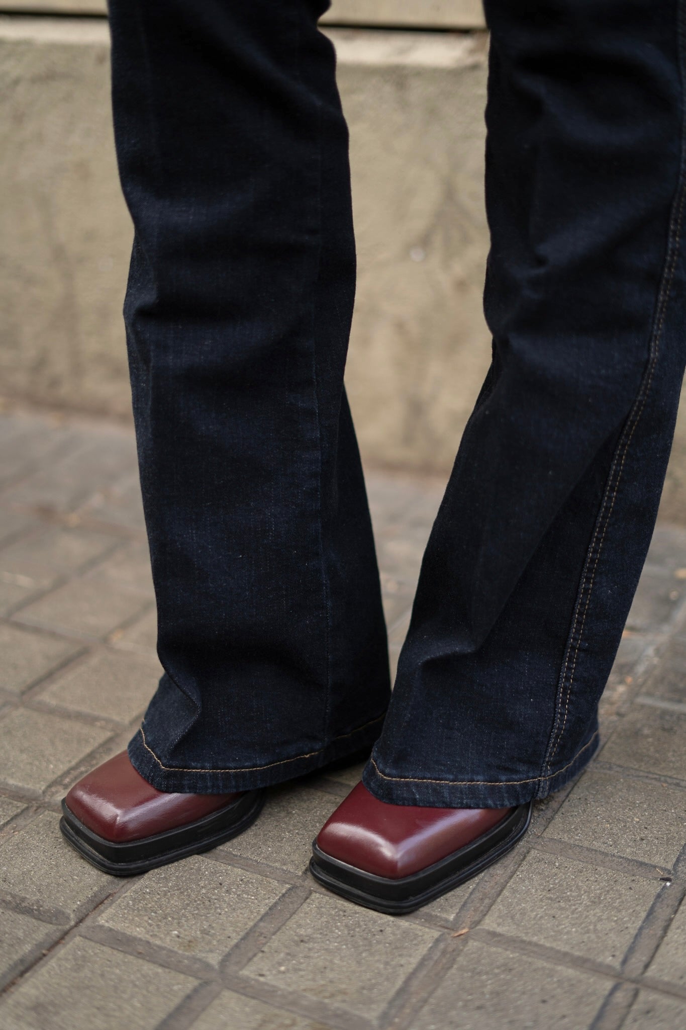 70’s flare broek - Raw denim