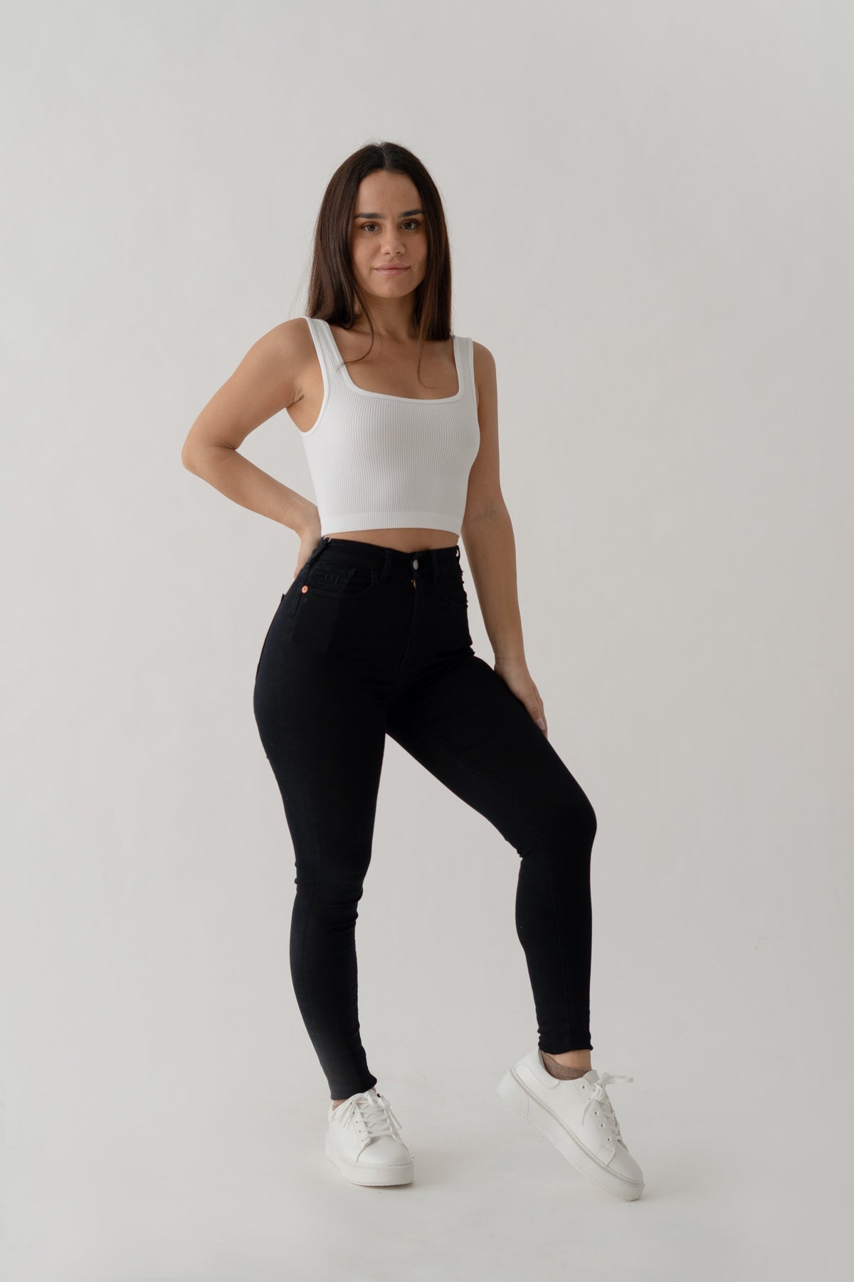Strakke broek – zwart
