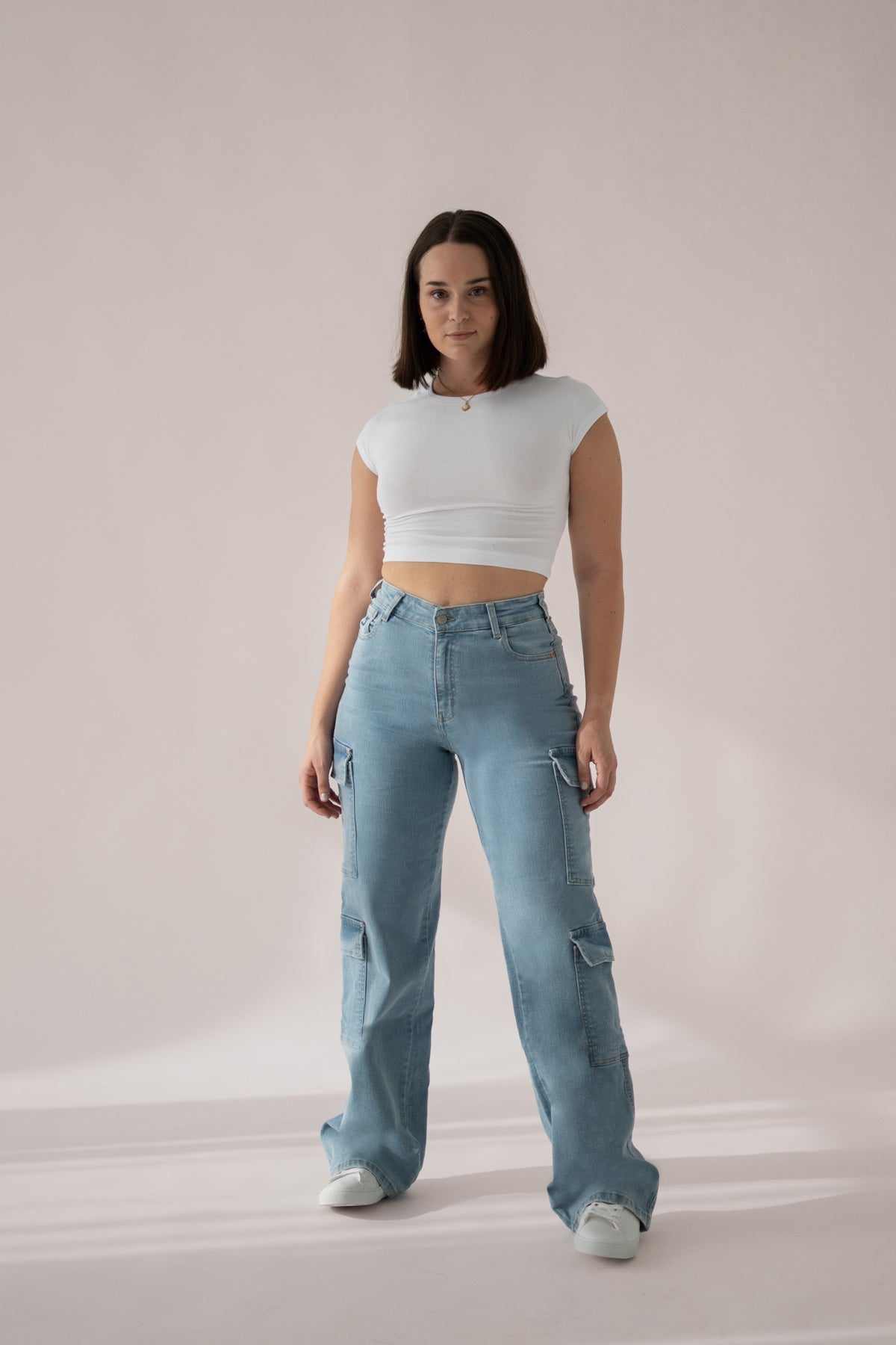Cargo broek – lichtblauw