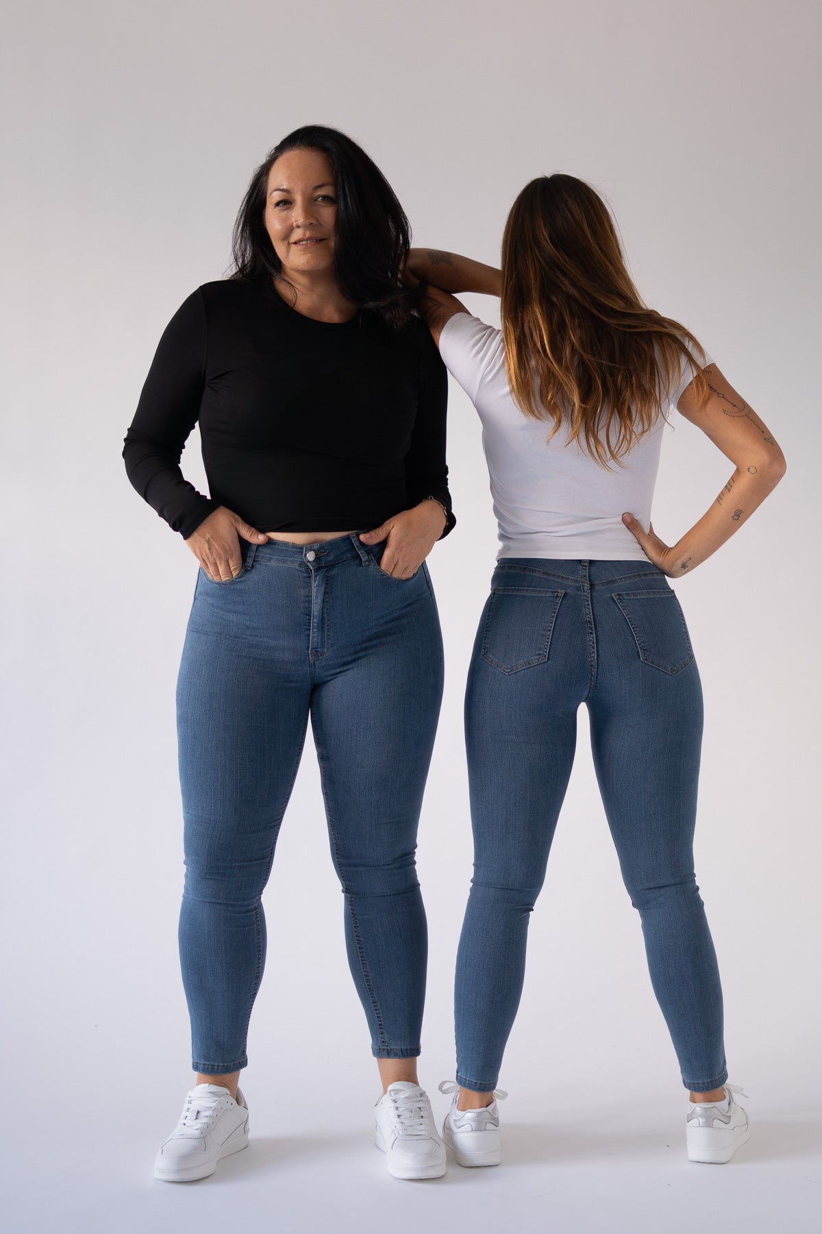 Strakke broek – blauw