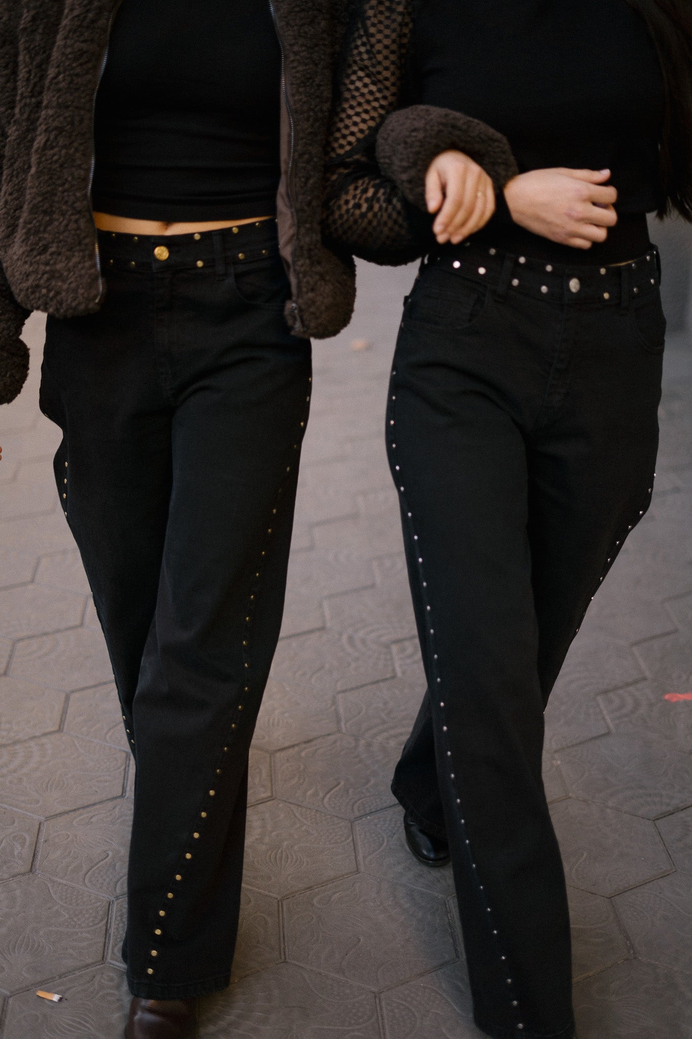Wijde broek – zwart