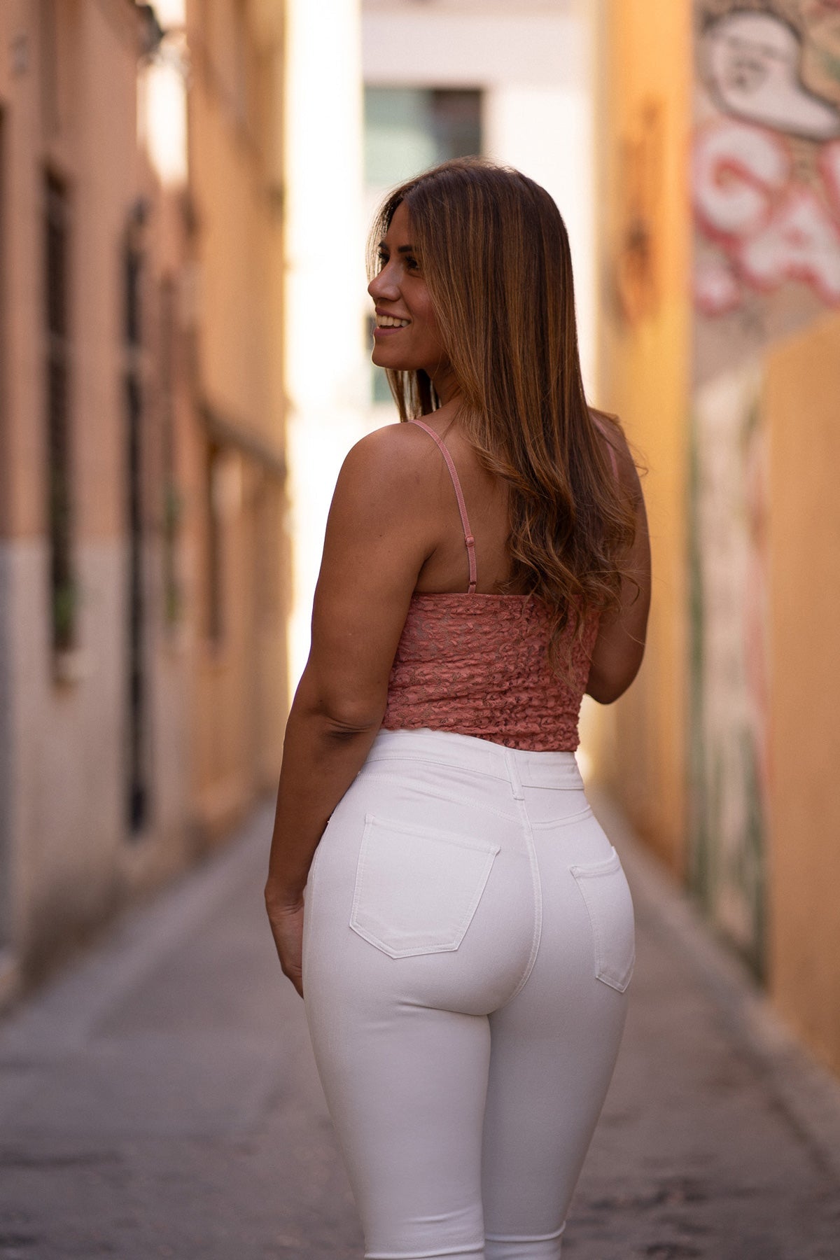 Strakke broek  – wit