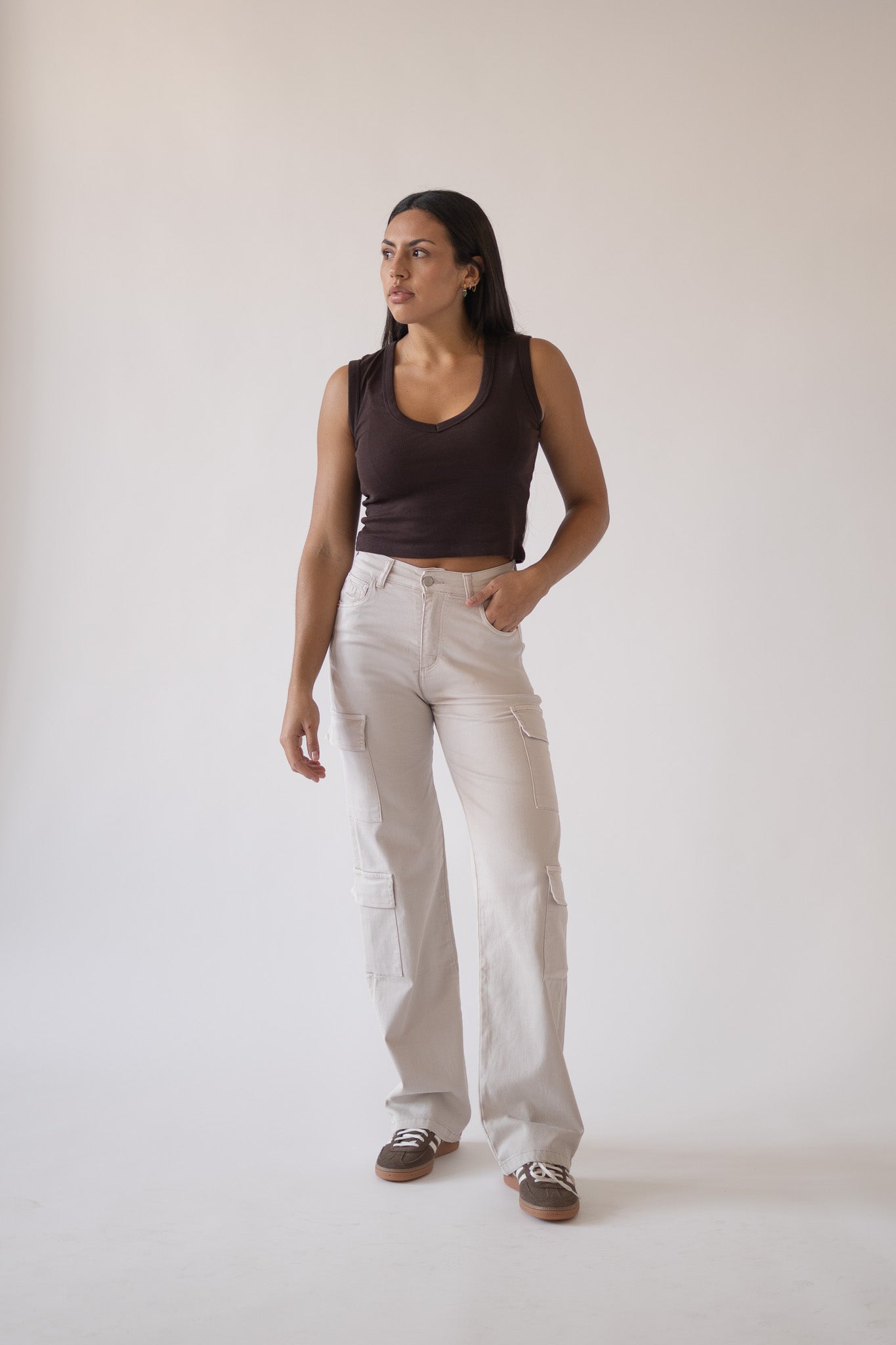 Cargo broek – beige