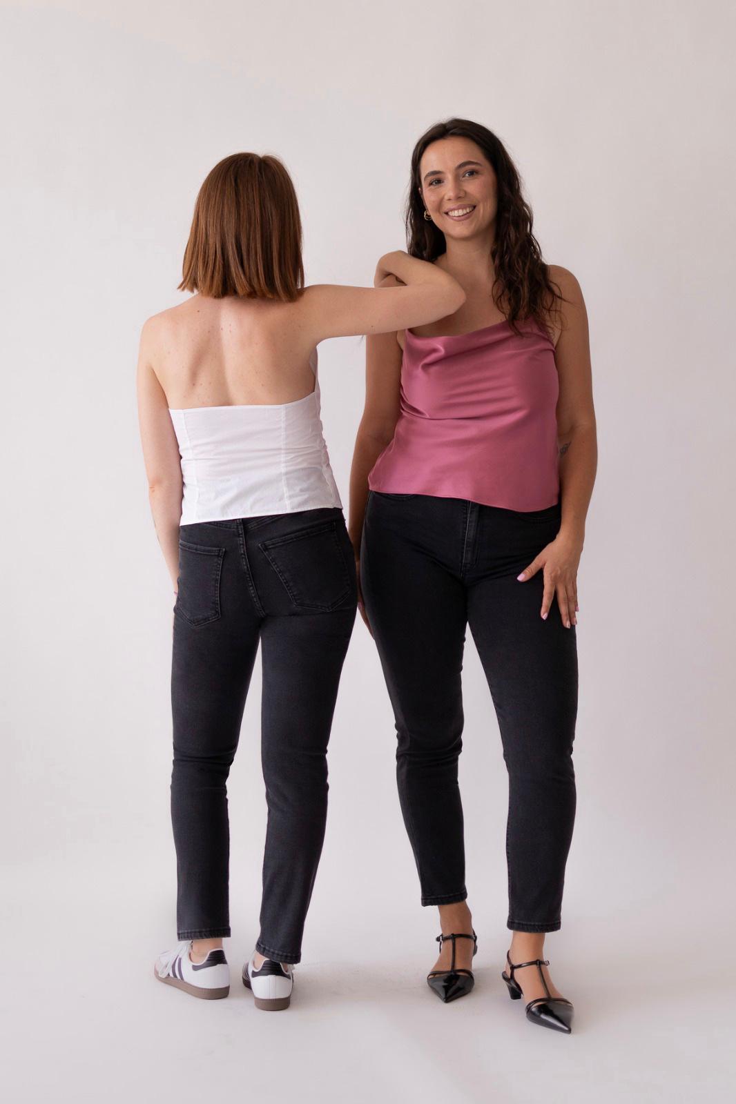 Mom broek – zwart