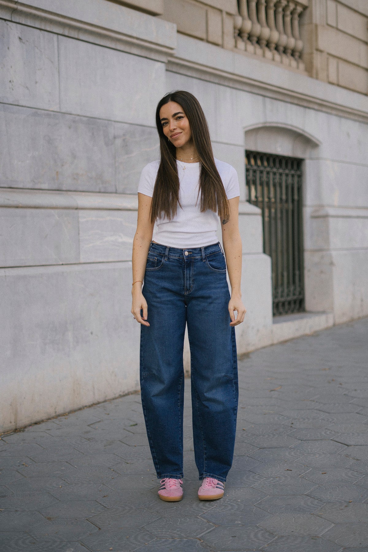 Barrel broek  – donkerblauw