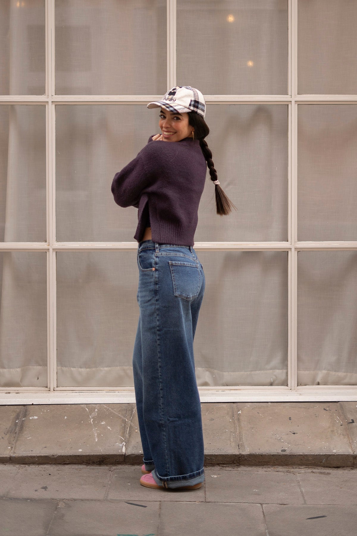 Wijde broek – donkerblauw